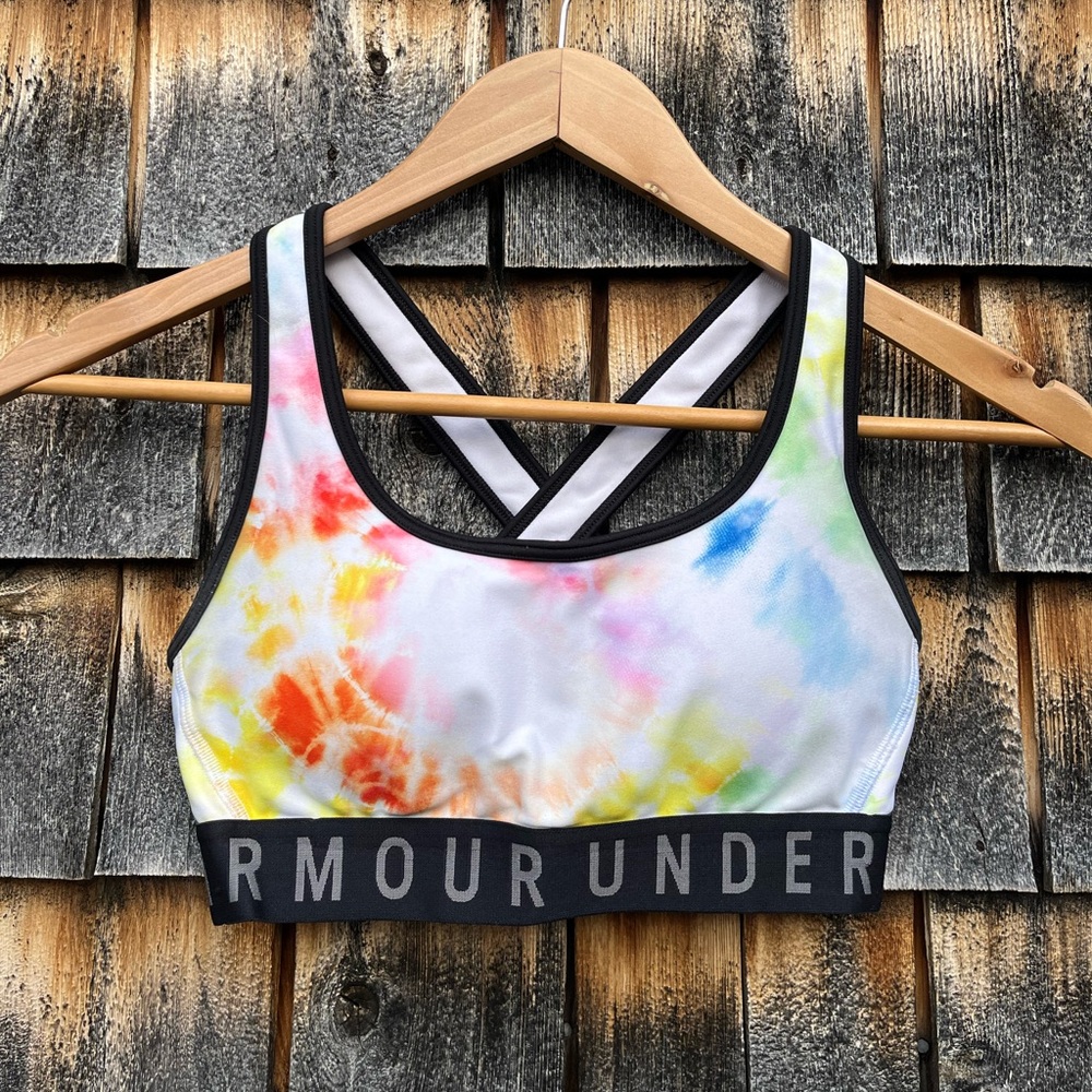 Under Armor Rainbow Tiedye Padded Sports Bra